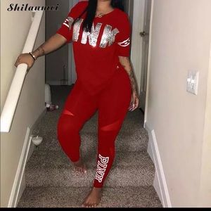 , Red Track Suit